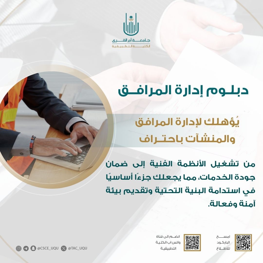 بادر بالتسجيل في الدبلومات المدفوعة بالكلية التطبيقية