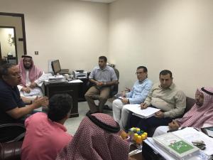 The Dean of Al-Qunfudhah University College Visits the Department of Chemistry and the Biology Section