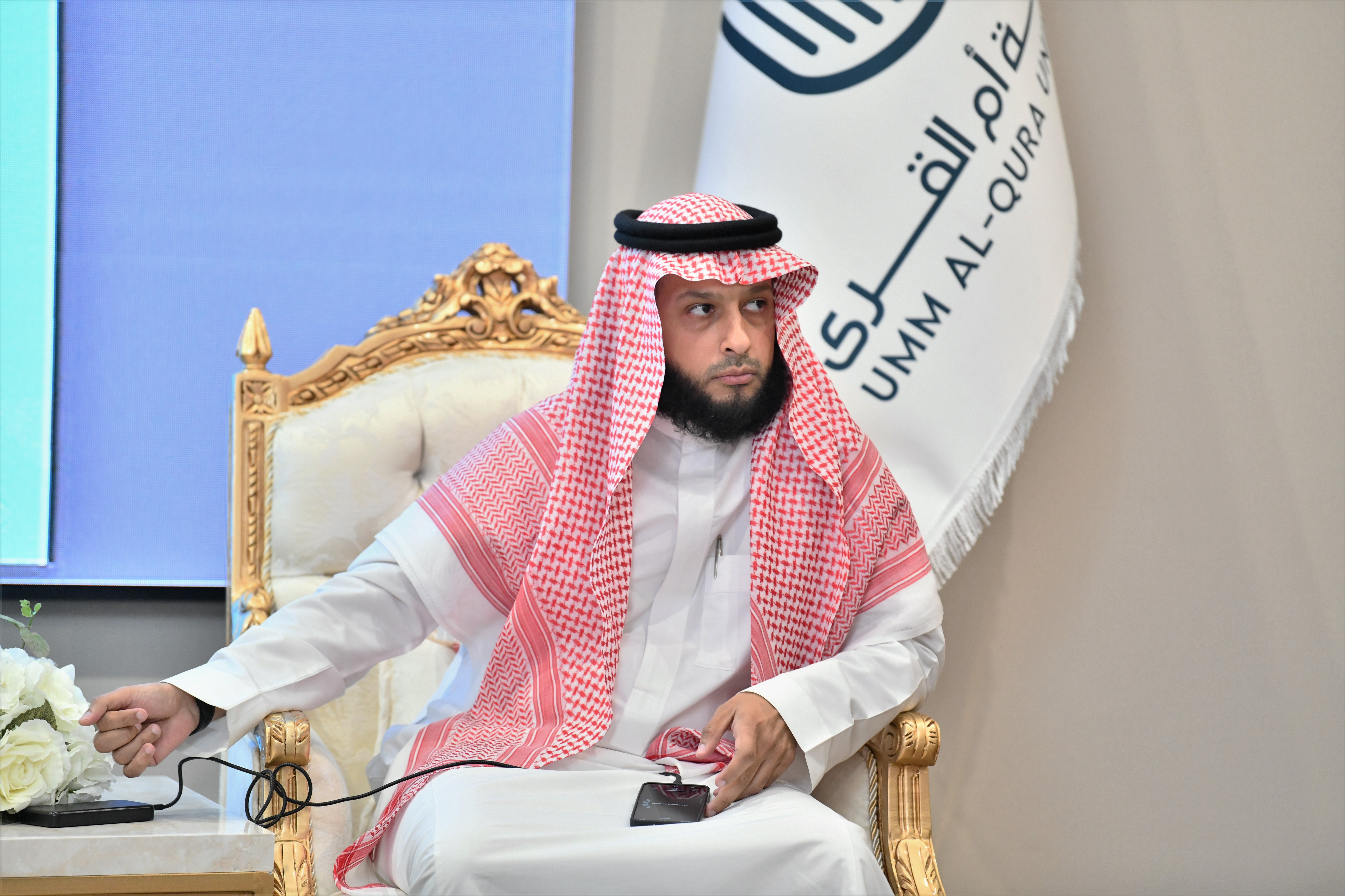 أقامت كلية الإدارة والاقتصاد لقاء تهيئة الطلبة المستجدين للعام الجامعي 1448هـ