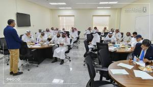 The Dean of the College of Engineering Participates in the Research Meeting of the UQU General Administration of Institutional Communication