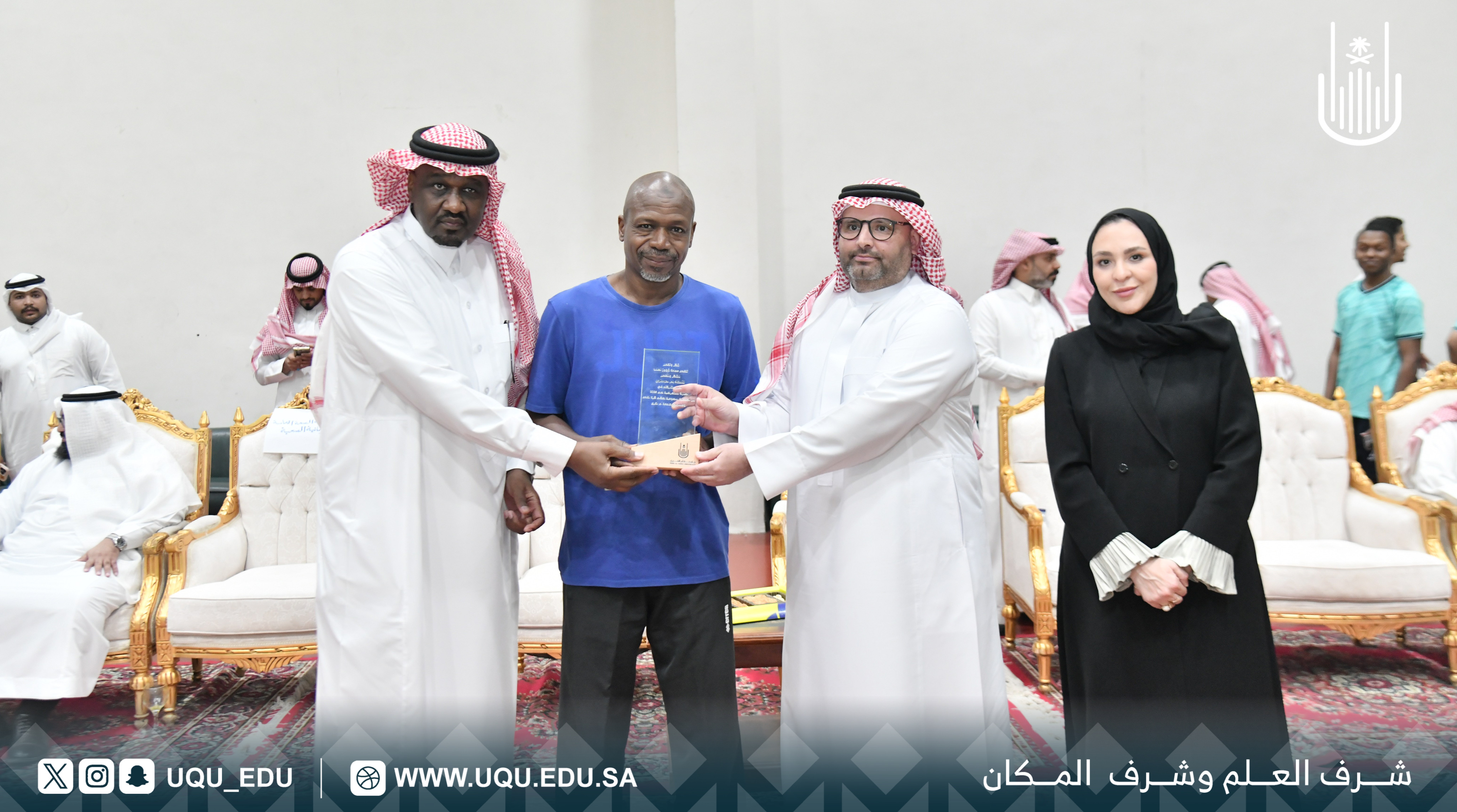 شؤون الطُّلاب تنظّم مباراة استعراضية بين الجمعية السعودية لحُكّام كرة القدم ومنسوبي الجامعة.
