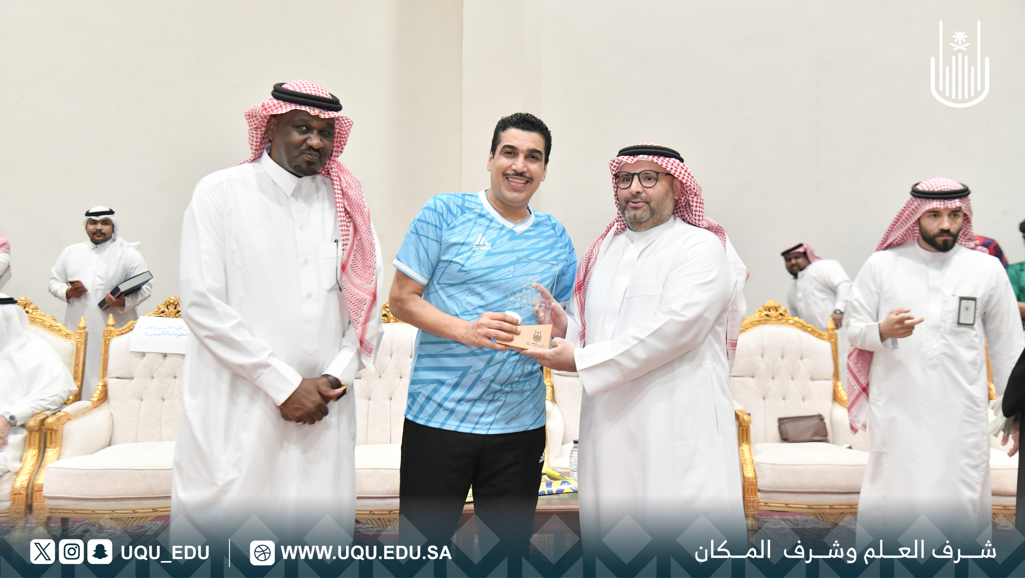شؤون الطُّلاب تنظّم مباراة استعراضية بين الجمعية السعودية لحُكّام كرة القدم ومنسوبي الجامعة.