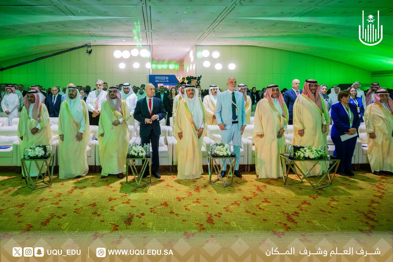 رئيس جامعة أمِّ القُرى يحضر حفل افتتاح المؤتمر السَّادس للشَّبكة العربيَّة لضمان الجودة