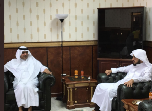 The Dean of the College of Judicial Studies and Regulations Meets the Dean of Library Affairs