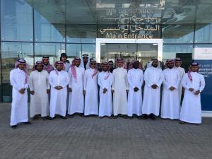 Students at the Department of Business Administration of Hajj and Umrah Visit Rituals Train and Makkah Region Development Authority