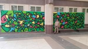 College Dean launches Mural Painting in the College 