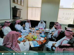 A Delegation from Qassim University Visits the Deanship of Admission and Registration