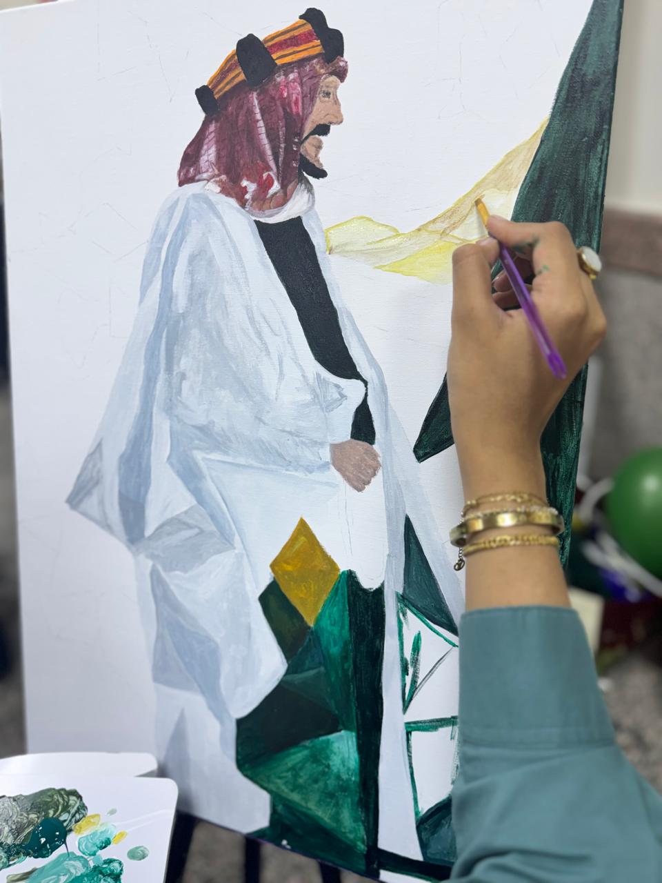 كلية التصاميم والفنون بأم القرى تحتفي باليوم الوطني السعودي