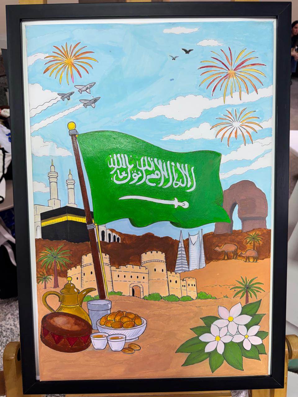 كلية التصاميم والفنون بأم القرى تحتفي باليوم الوطني السعودي