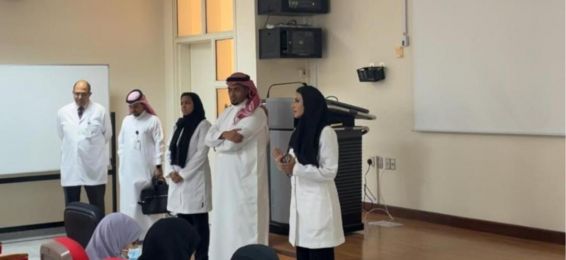 جانب من فعاليات برنامج التهيئة و جولة عميد الكلية د. مشاعل القحطاني