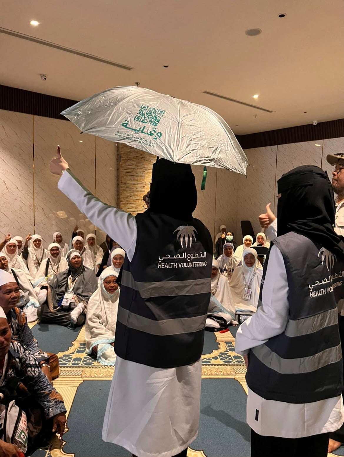 قسم التوعية والتعزيز الصحي يُشارك وقاية في برنامج "أماكن معززة للصحة" بموسم الحج