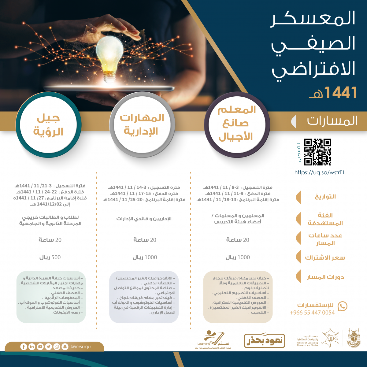 معلومات المعسكر الصيفي 1441 هـ