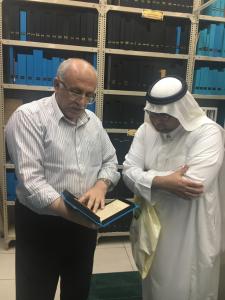 Delegation of the Institute of Manuscripts and Revival of Islamic Heritage Visit Juma AI-Majid Center for Culture and Heritage