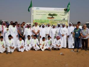 Jumoum University College Participates in Makkah Greening Initiative