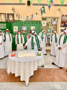 احتفال الكلية الجامعية بالجموم بشطريها الطلاب والطالبات باليوم الوطني السعودي الـ ٩١