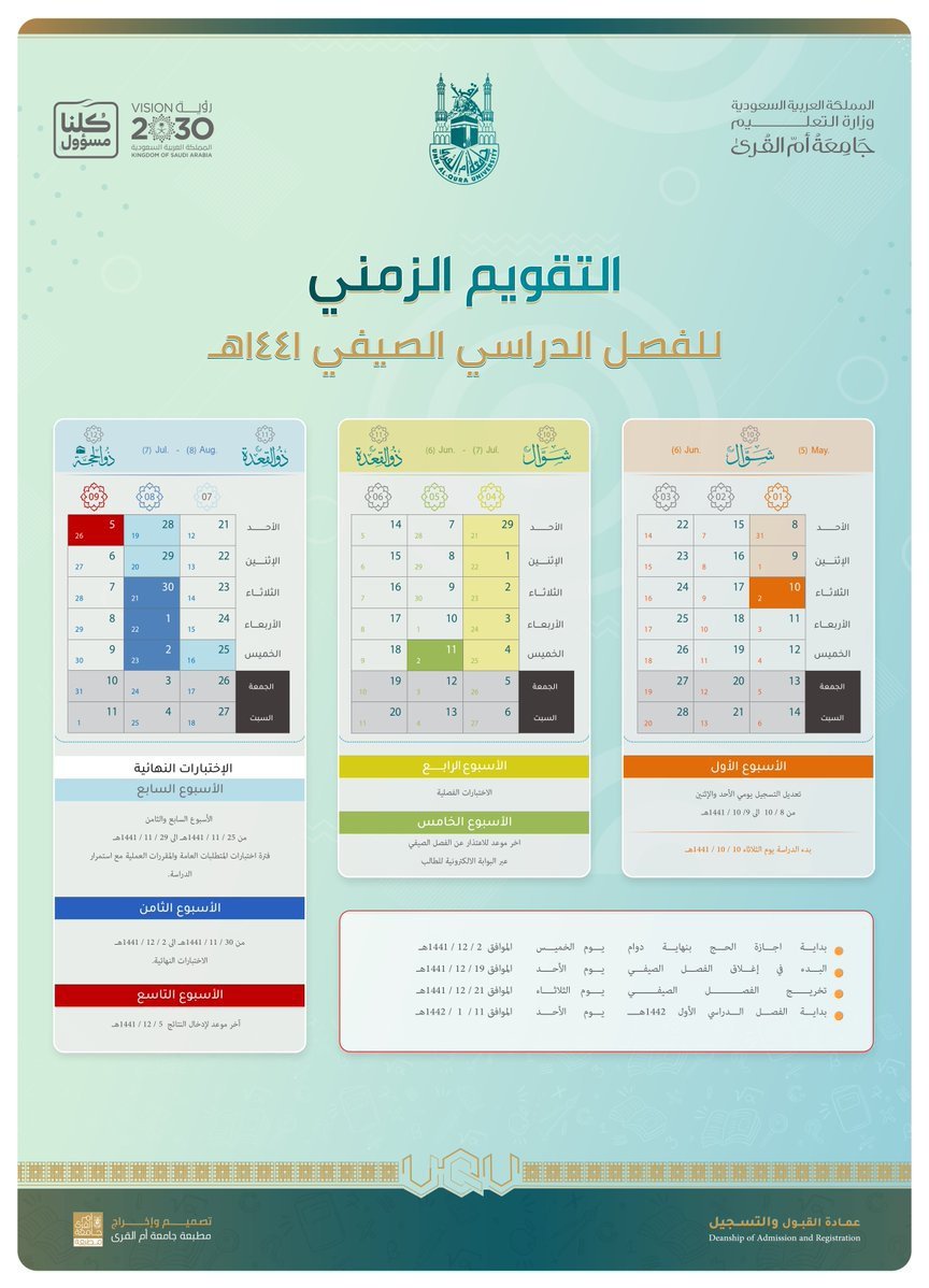 جامعة الطائف الاكاديمي التقويم جامعة الطائف