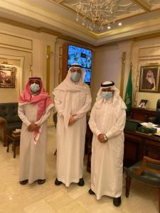 The Dean of the College of Health Sciences in Al-Leith Visits Al-Leith Governorate