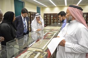 A Delegation from the Academic Accreditation Committee Visits King Abdullah Library