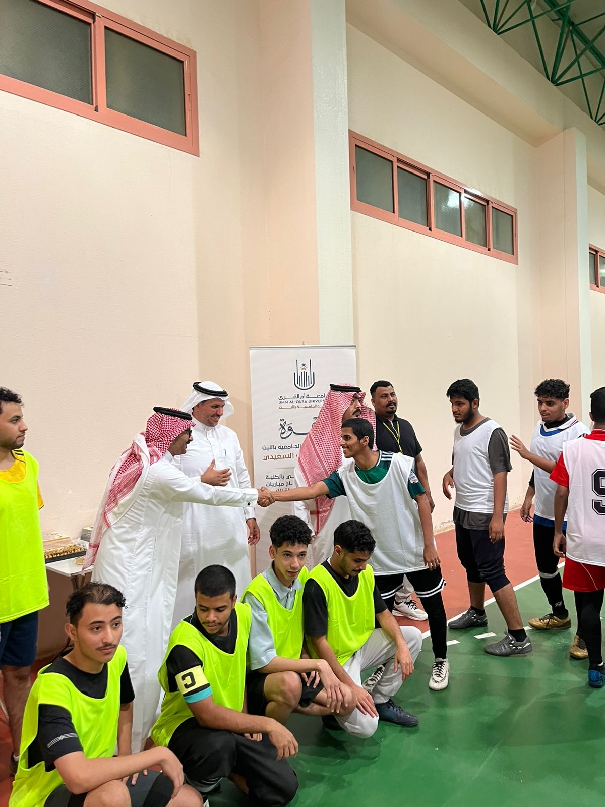 افتتاح دوري كليات محافظة الليث لكرة قدم بالصالات.