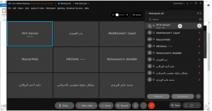 تقرير حول اللقاء التعريفي الإرشادي الأول بقسم الرياضيات بشطر الطلاب ١٤٤٣هـ