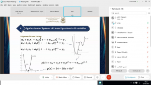 Closing Report for the Activity of “Some Mathematical Applications in Astronomy”