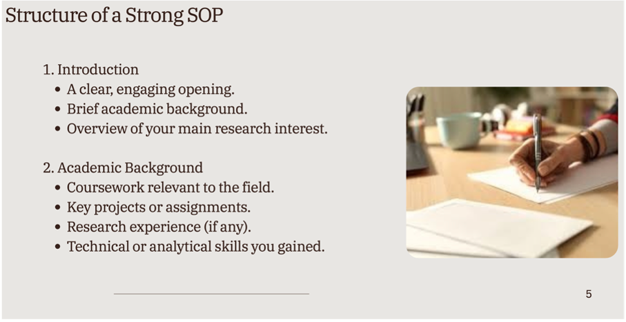 Writing Statement of Purpose and Applying to Graduate Schools