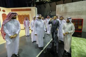 The UQU Mass Communication Students on a Scientific Visit to the Jeddah TV Building