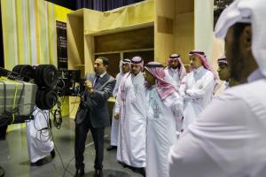 The UQU Mass Communication Students on a Scientific Visit to the Jeddah TV Building