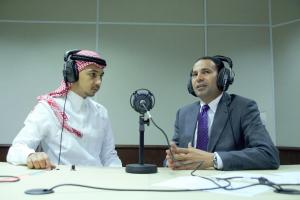 The UQU Mass Communication Students on a Live Pilot Program at Jeddah Radio Station