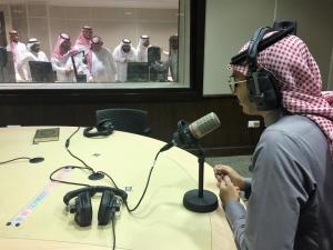 The UQU Mass Communication Students on a Live Pilot Program at Jeddah Radio Station