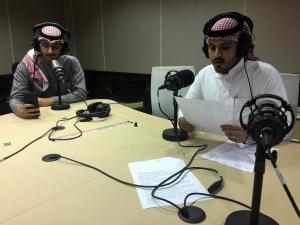 The UQU Mass Communication Students on a Live Pilot Program at Jeddah Radio Station