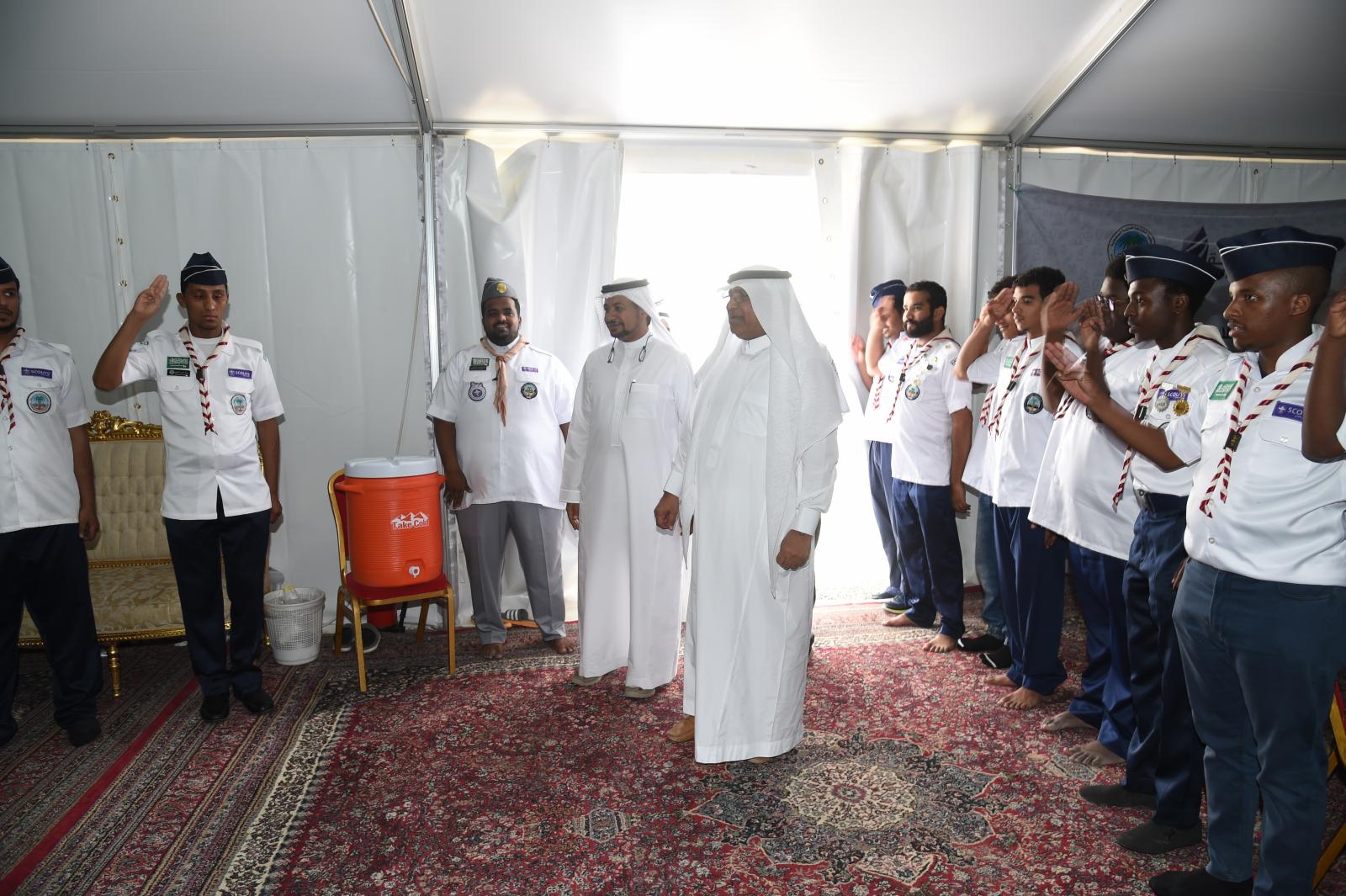 UQU President Inspects Scouts Camp at Abdyia Campus