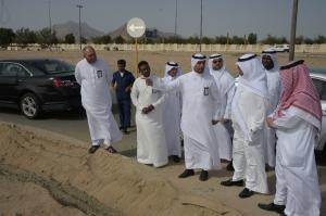 UQU President Checks on Workflow at Startups Center and UQU Oasis Exhibition