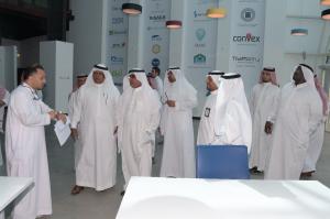 UQU President Checks on Workflow at Startups Center and UQU Oasis Exhibition