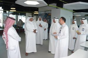 UQU President Checks on Workflow at Startups Center and UQU Oasis Exhibition