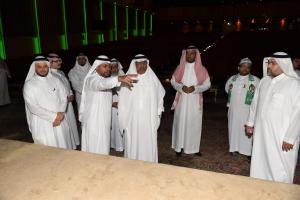 UQU President Checks on  Venue of the 87th National Day Celebration 