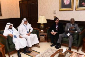 His Highness UQU President Meets with a Delegation from the American Accrediting Commission of Career Schools and Colleges