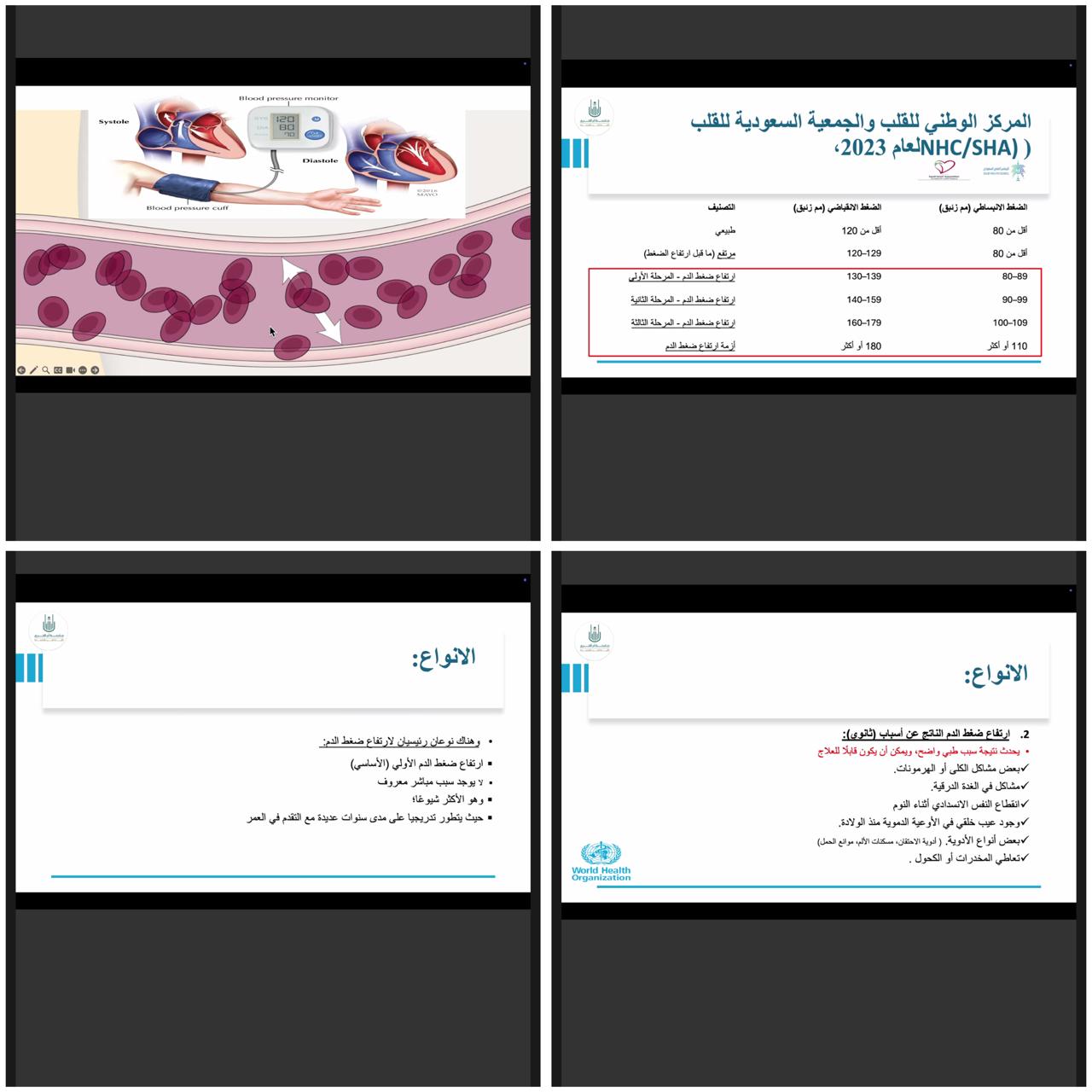 النادي الطلابي بكلية الطب بالقنفذة ينظم محاضرة عن ارتفاع ضغط الدم