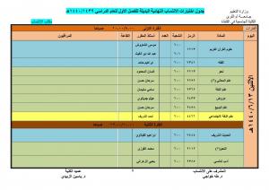 Office of the Affiliation Program Announces the Schedule for the First Semester&#39;s Alternative Exams (1439-1440 A.H.)