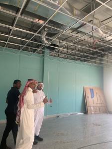 His Excellency the Dean of Al-Qunfudhah University College Checks on the Building of the New Study Halls