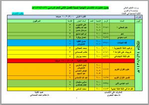 جدول الاختبارات البديلة لطلاب برنامج الانتساب للفصل الدراسي الثاني 1436-1437هـ