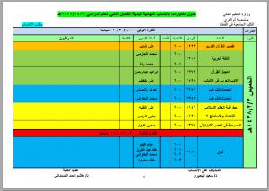 جدول الاختبارات البديلة لطلاب برنامج الانتساب للفصل الدراسي الثاني 1436-1437هـ