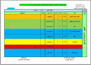 جدول الاختبارات البديلة لطلاب برنامج الانتساب للفصل الدراسي الثاني 1436-1437هـ