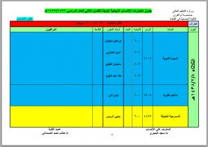 جدول الاختبارات البديلة لطلاب برنامج الانتساب للفصل الدراسي الثاني 1436-1437هـ