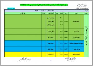 جدول الاختبارات البديلة لطلاب برنامج الانتساب للفصل الدراسي الثاني 1436-1437هـ