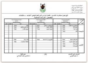 Schedule of Orientation Meetings for Affiliating Students of Al-Qunfudah University College