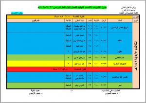 مكتب الانتساب يعلن جدول اختبارات الفصل الدراسي الأول 1437-1438هـ