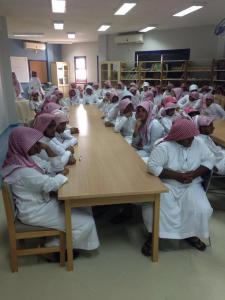 University College's Vice-Dean for Educational Affairs Visits Taybah Secondary School in Al-Qouz