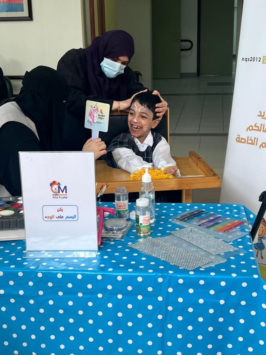 جانب من زيارة قسم العلاج التحفظي لجمعية الاطفال ذو الإعاقة