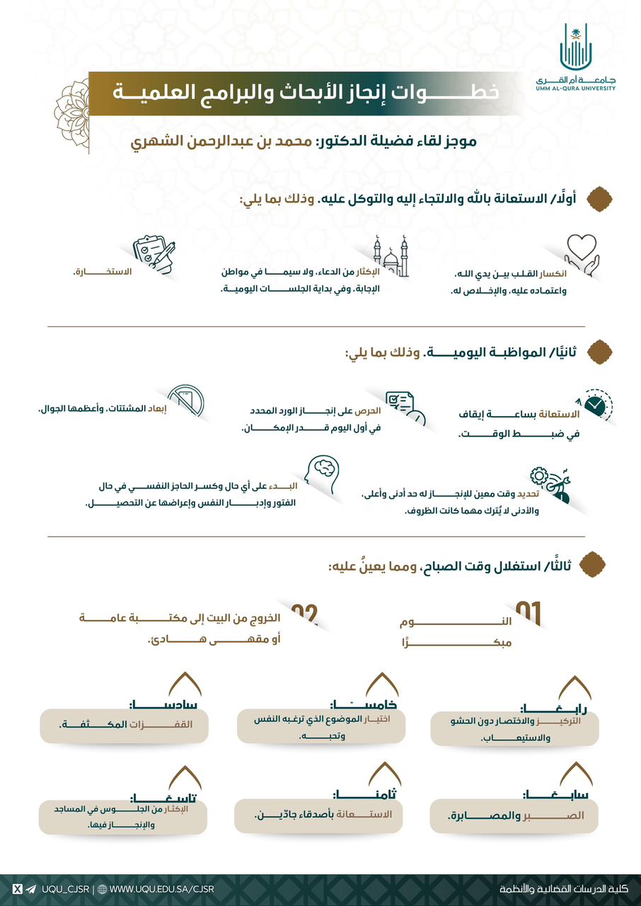 قسم الأنظمة يُنظم لقاء (خطوات إنجاز الأبحاث والبرامج العلمية)